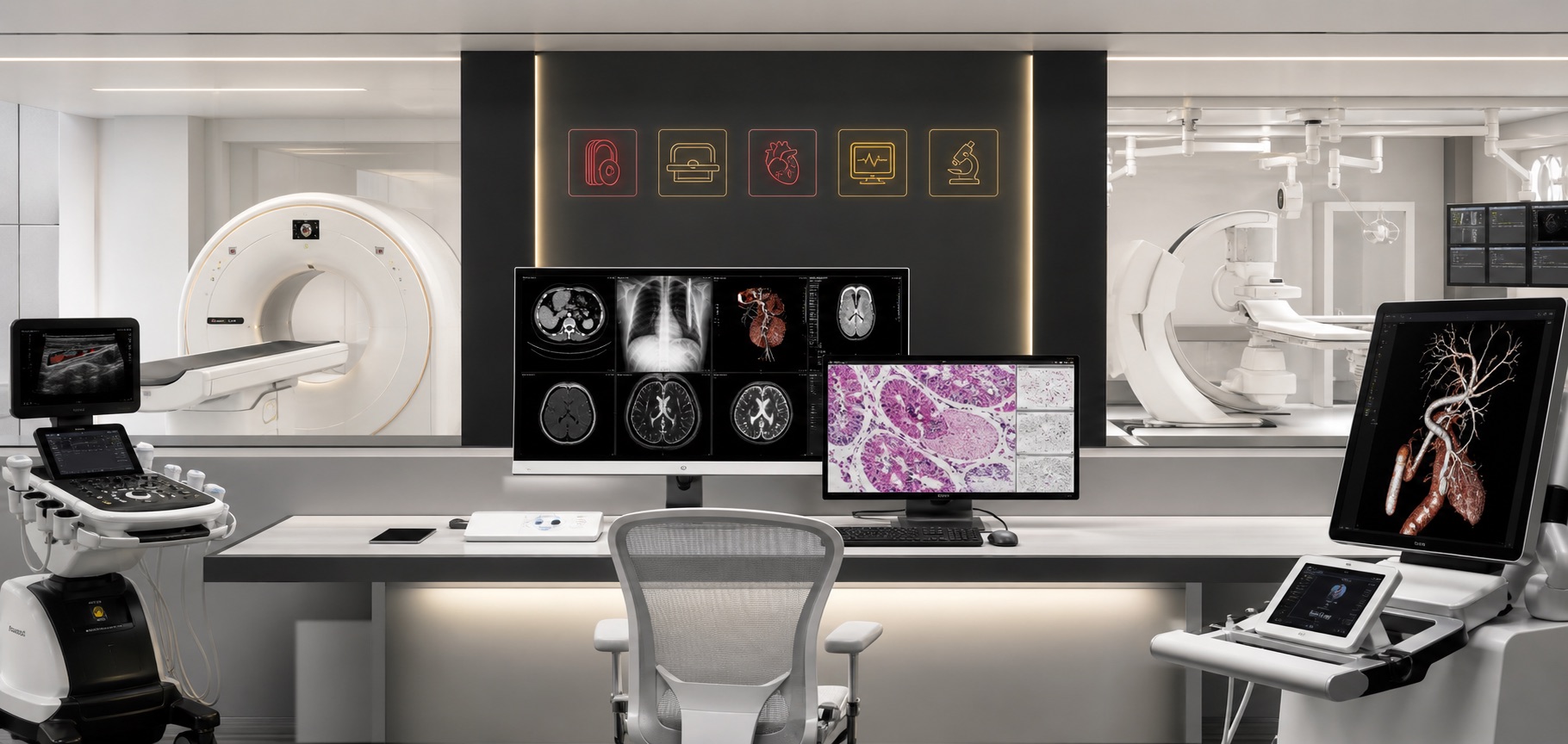 Tecnología médica en entorno hospitalario
